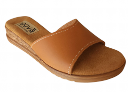 Hoova Betty Camel Wedge Sandal